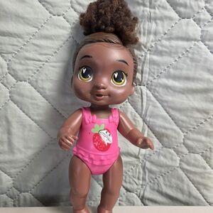 Baby Alive Shampoo Snuggle Berry Boo Black Hair 11in. Water Baby Doll